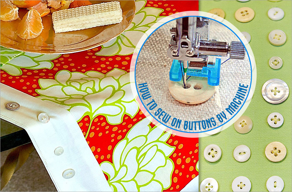 How To Sew On Buttons with a Sewing Machine