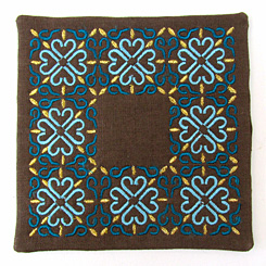 Coaster Outline Embroidery Design